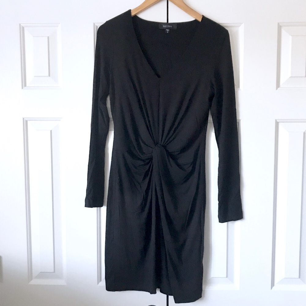 Karen Kane black stretch long sleeve dress